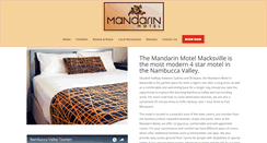 Desktop Screenshot of mandarinmotel.com.au